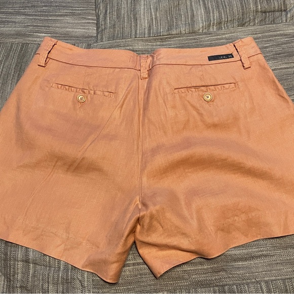 Level 99, Cindi Linen Short in soft orange (peach), sz12 - Picture 2 of 3